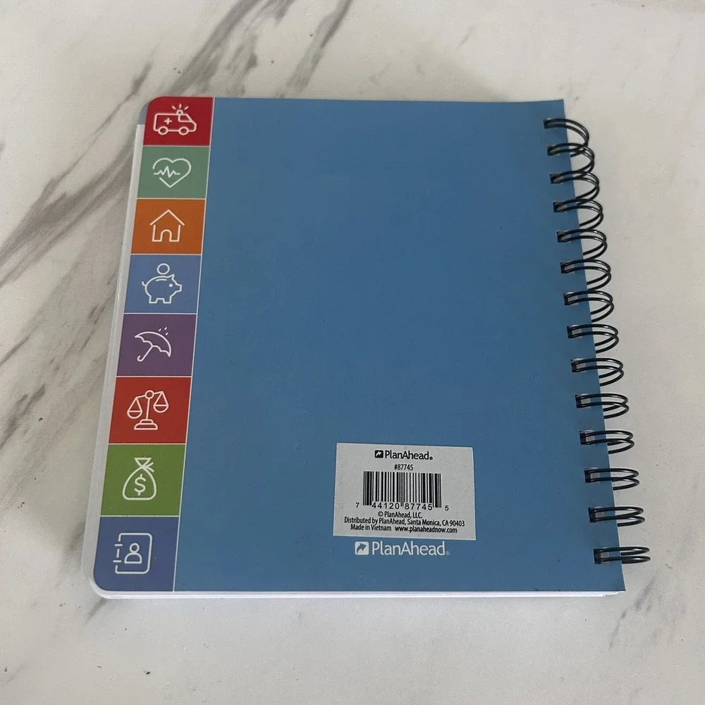 Life and Care Directory Journal All Information in One Place Medical & More BxM0